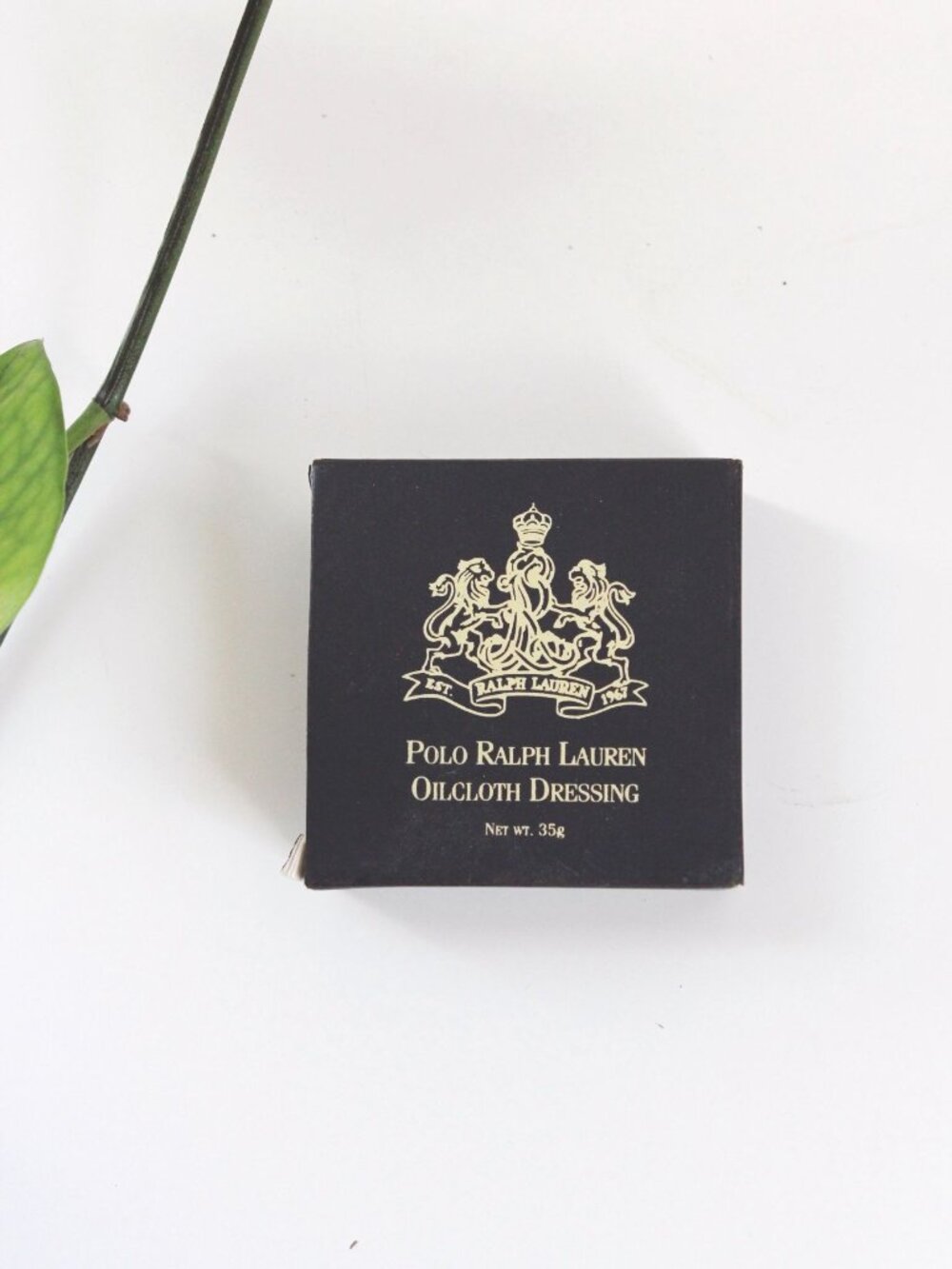 Vintage Polo Ralph Lauren Oilcloth Dressing Tin Box New NIB Care Balm - Picture 5 of 5
